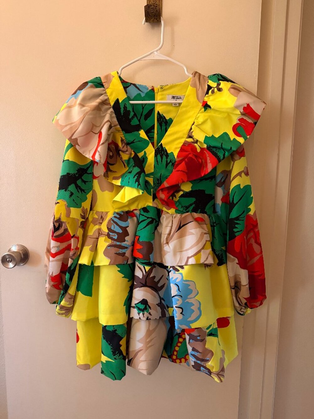 Christopher John Rogers X Target Tiered Yellow Mini Dress